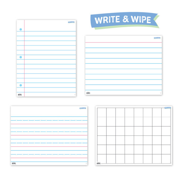 Write & Wipe Essential Templates 4-Chart Pack