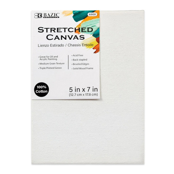 Stretched Canvas, 5 x 7 in