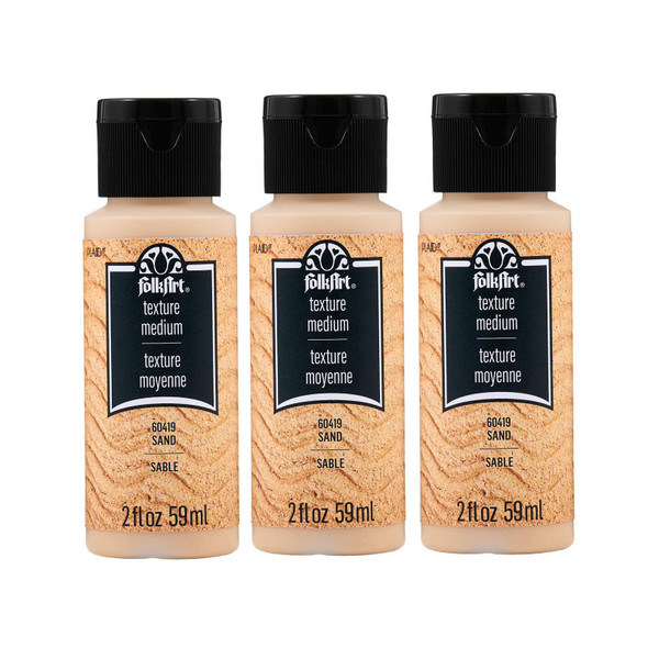 Textured Medium, 2 oz, Sand, 3-Pack