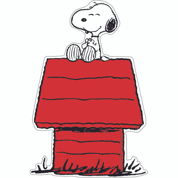 Snoopy on Dog House Paper Cut Outs, Pack of 36