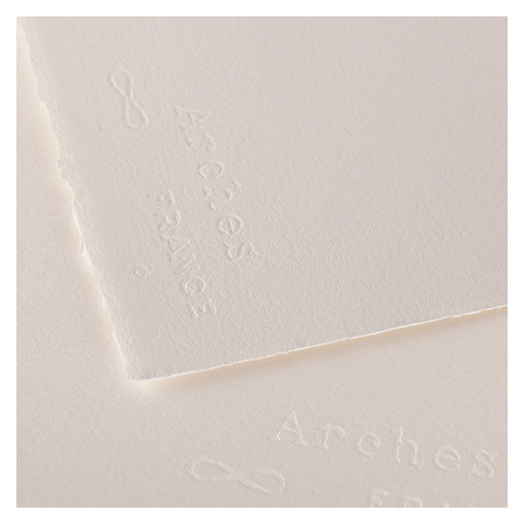 Arches Aquarelle Watercolor Paper Sheet, Cold Press, Natural White, 140lb/300gsm, 16x20 inch, 1 Count