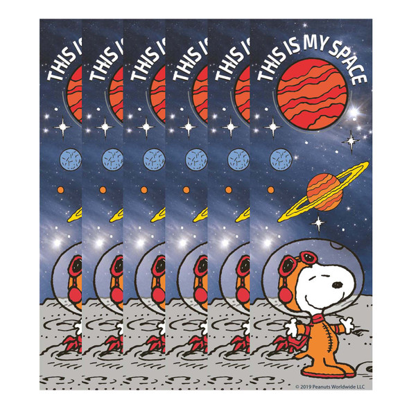 Peanuts NASA This Is My Space Bookmarks, 36 Per Pack, 6 Packs