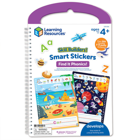 Smart Stickers Find It Phonics Activity Book