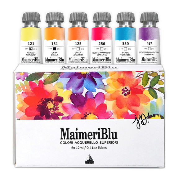 Jeannie Dickson Artist Watercolor Paint Set, 6 Colors