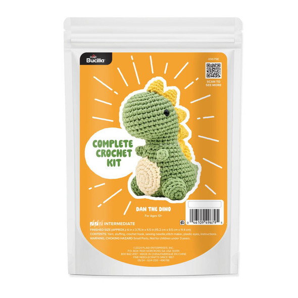 Amigurumi Dan the Dino Crochet Kit