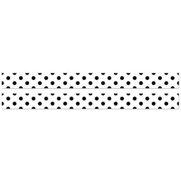 Black Polka Dots EZ Border, 2 Packs
