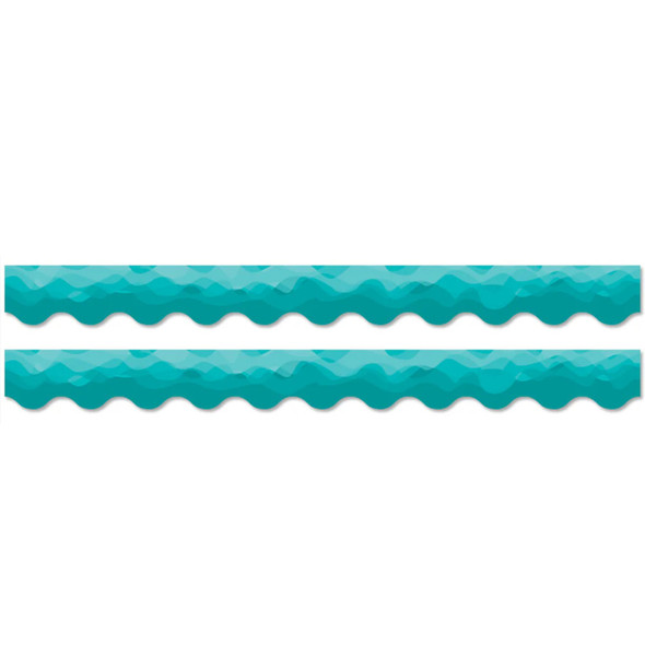 Waves of Teal EZ Border, 2 Packs
