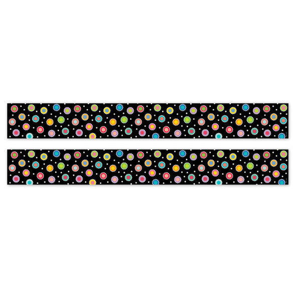 Dotted Dots on Black EZ Border, 2 Packs