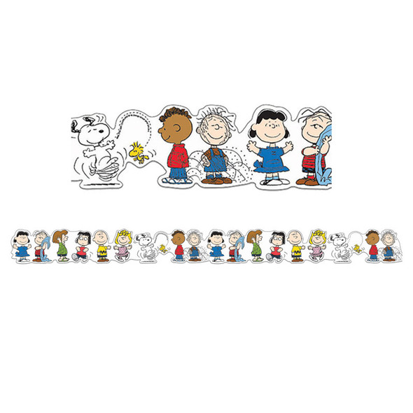 Peanuts® Character Lineup Extra Wide Die-Cut Deco Trim®, 37 Feet