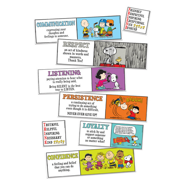 Peanuts® Character Building Mini Bulletin Board Set