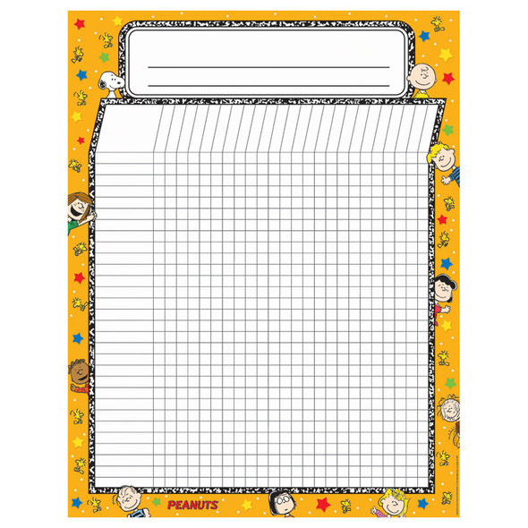 Peanuts® Incentive Chart 17" x 22" Poster