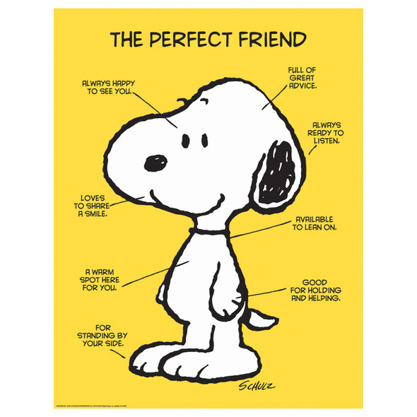 Peanuts® The Perfect Friend Poster, 17" x 22"