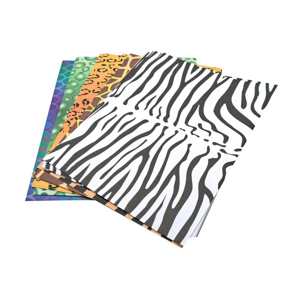 Animal Skins Printed Craft Paper, 11.7 x 8.3 in, 40 Sheets