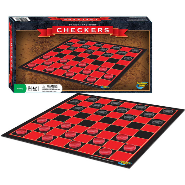 Classic Checkers Board Game