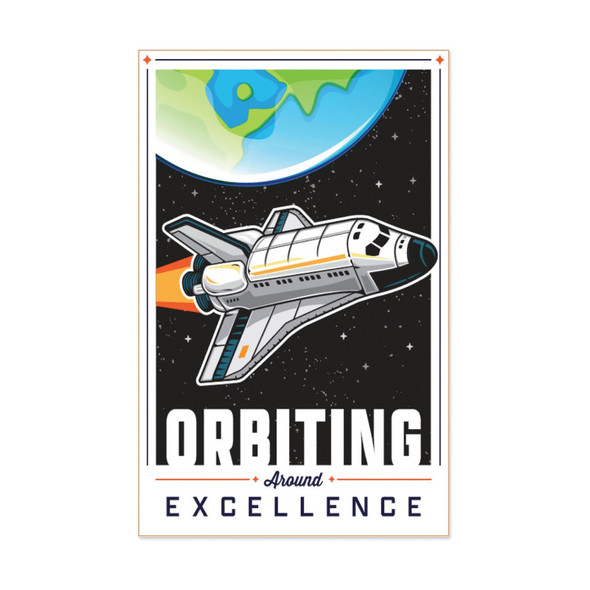 Poster 13"x19" Mission To Explore Orbiting