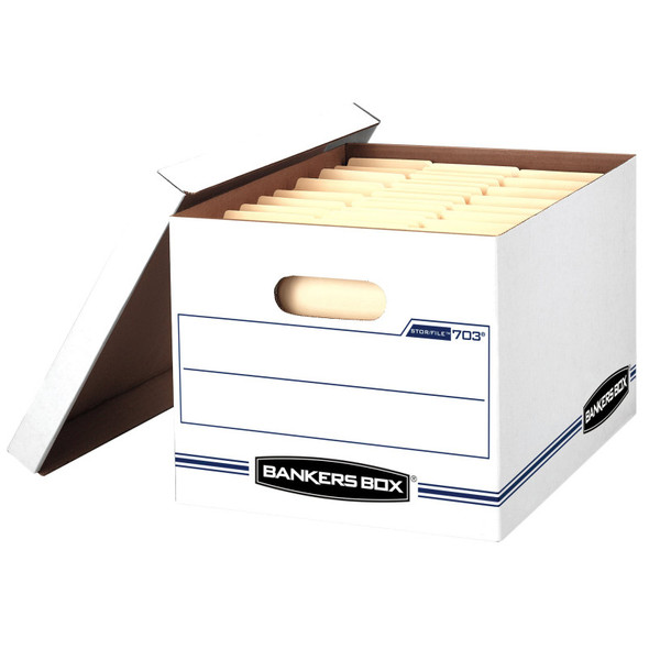 Stor/File Storage Box with Lift-Off Lid, Letter/Legal, 12 x 10 x 15 Inches