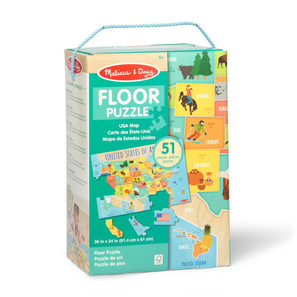 Map 51-Piece Floor Puzzle
