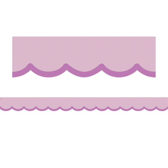 Color Crush Purple Scallops Die-Cut Border Trim