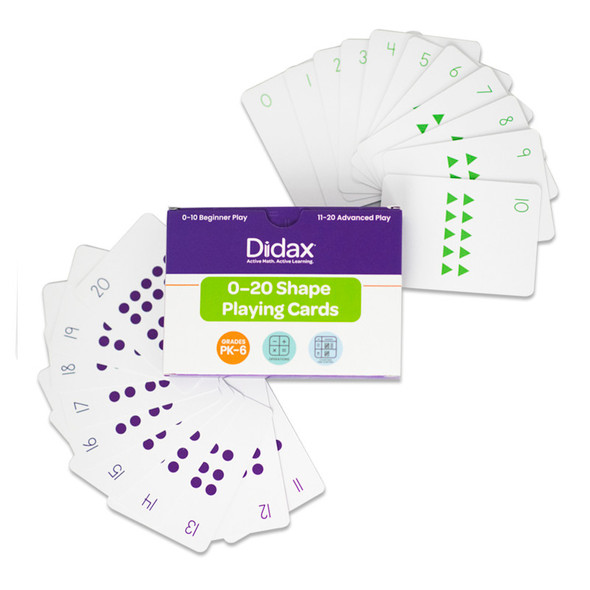 0-20 Shape Playing Cards, 84 Cards