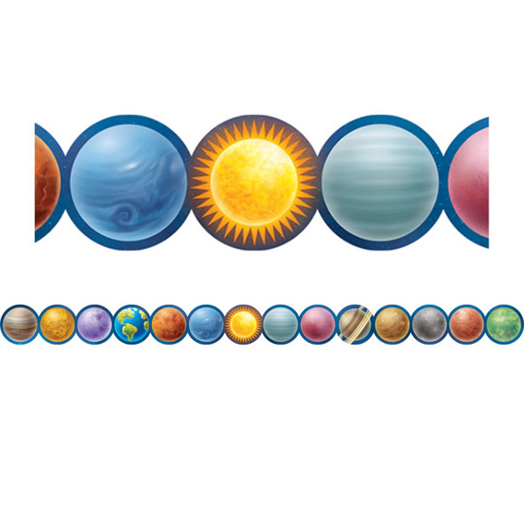 Outer Space Crew Planets Die-Cut Border Trim