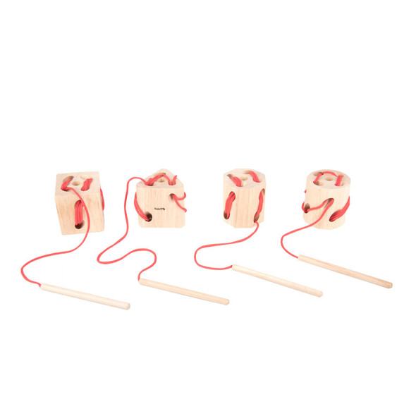 Wooden Lacing Shapes
