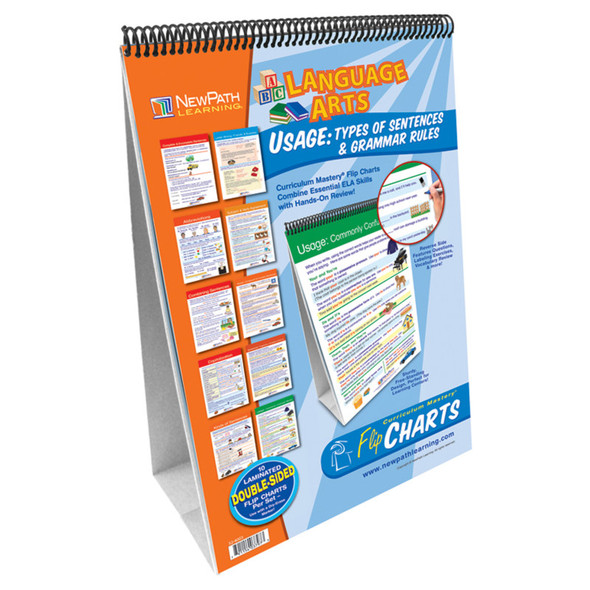 Types of Sentences & Grammar Rules Flip Chart Set, Grades 4-8