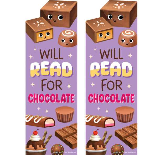 2-Pack Chocolate Smelly Bookmarks