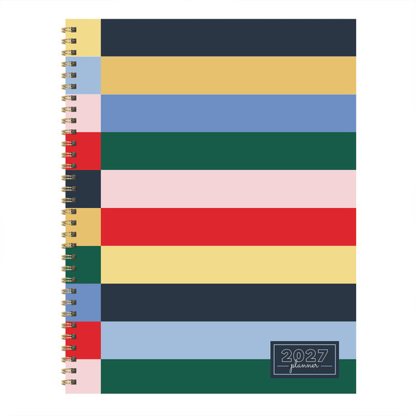 2027 Sailor Stripe Large Weekly Monthly Planner