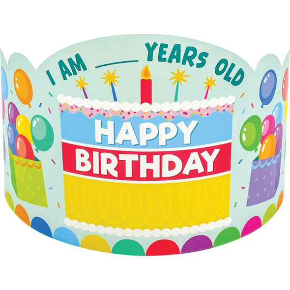 Colorful Happy Birthday Crowns