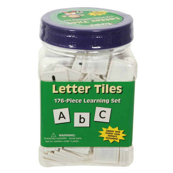Tub of Letter Tiles, 176 Per Pack, 6 Packs