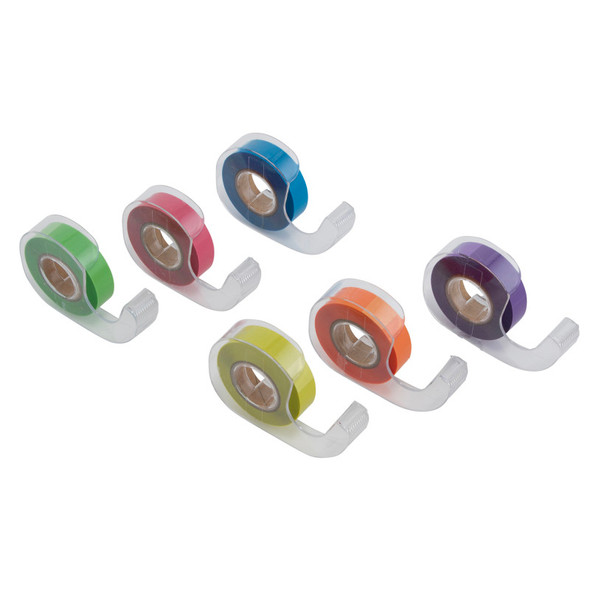 Removable Highlighter Tape, Assorted Colors, 0.5x720 in, 6 Pack