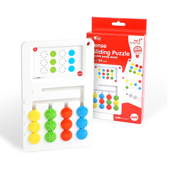 Tactile Sliding Puzzle with Activity Cards