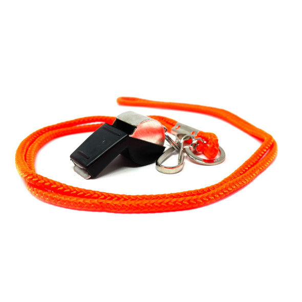 METAL WHISTLE W/LANYARD