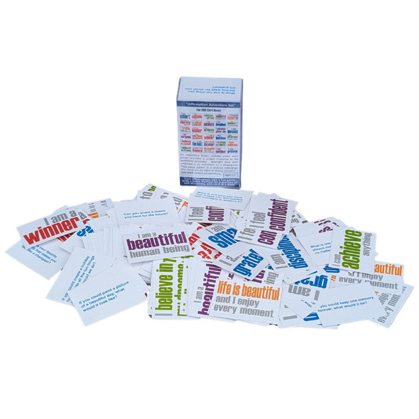 300-Card Affirmation Adventure Game Set with 10 Activities and Storage Box