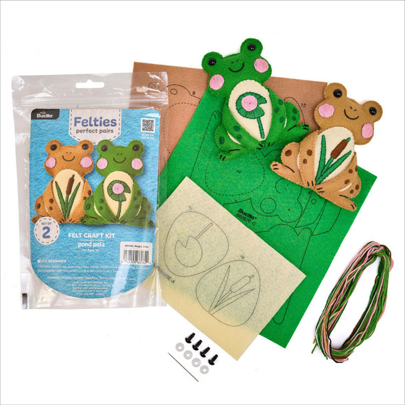 Pond Pals Perfect Pair Felties Embroidery Kit