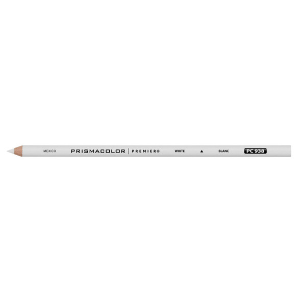 Premier Soft-Core Colored Pencils, White, 3 mm Core, 2B, 12 Count