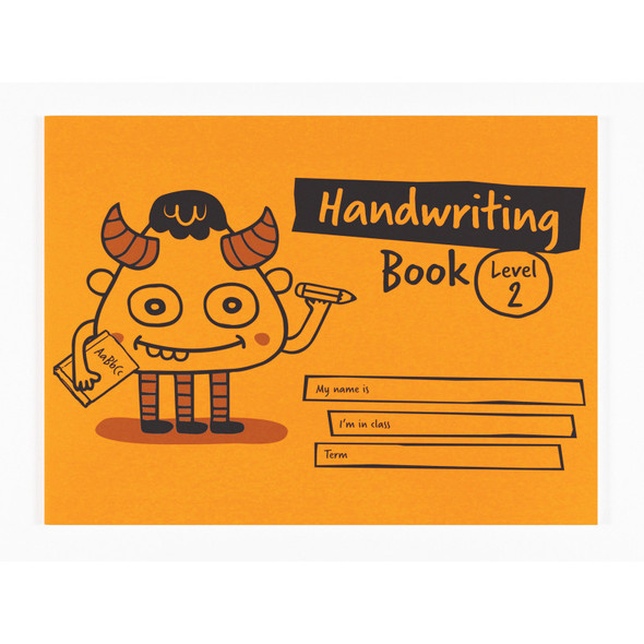 Little Monsters Handwriting Practice Book, Level 2, A5, 32 Pages, Orange