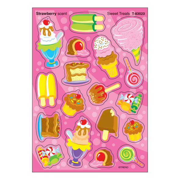 Sweet Treats/Strawberry Stinky Stickers®, Mixed Shapes