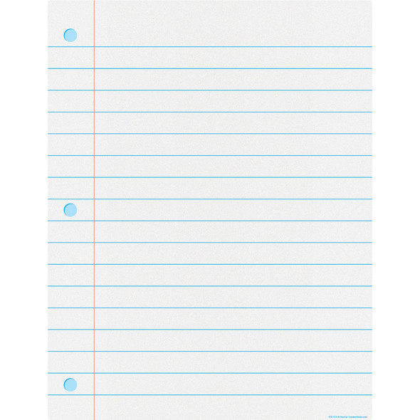 Notebook Paper Write-On/Wipe-Off Chart