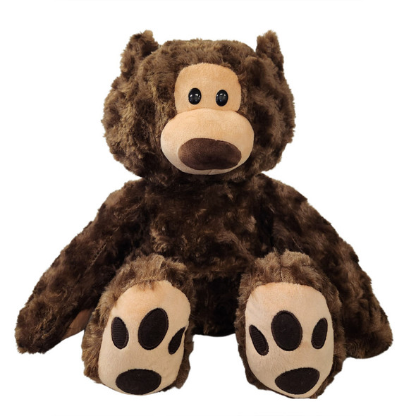 Dark Brown Bear Weighted Plush Animal