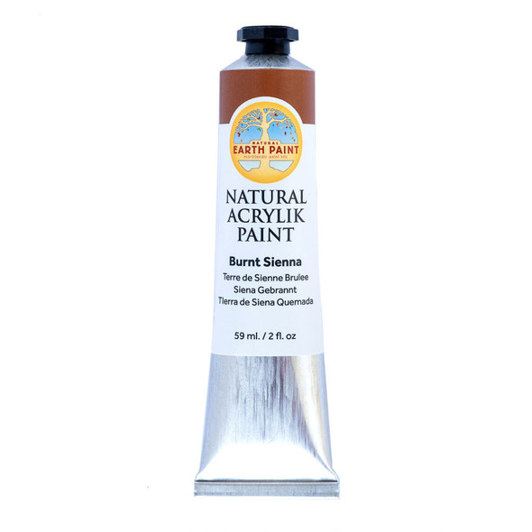 Natural Acrylik Paint, Burnt Sienna, 2 oz