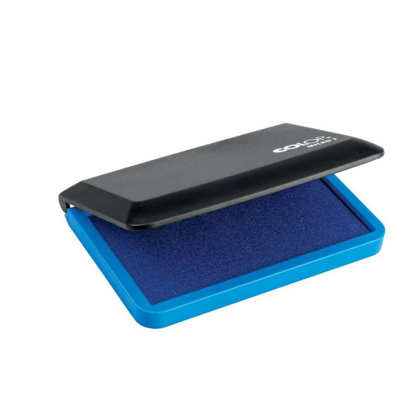 Micro I Pre-Inked Felt Stamp Pad, 1-15/16 x 3-1/2 Inches, Blue