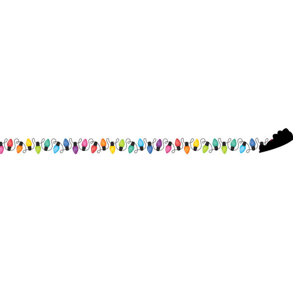 Colorful Holiday Lights Magnetic Border