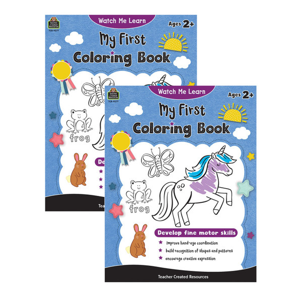 2-Pack Watch Me Learn: My First Coloring Book