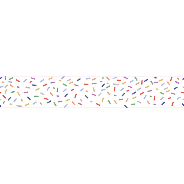 Color Crush Sprinkles Straight Rolled Border Trim