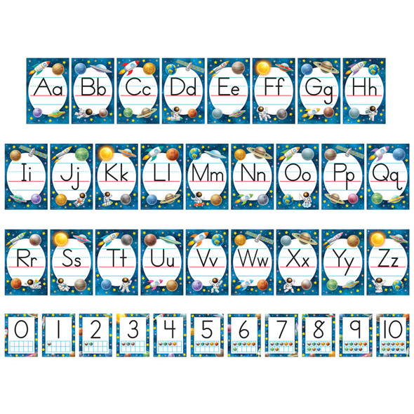 Outer Space Crew Alphabet Bulletin Board
