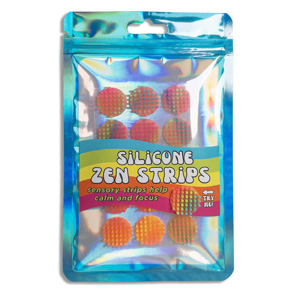 Mini Textured Silicone Sensory Dots for Everyday Items, Assorted Colors, 15 Pack