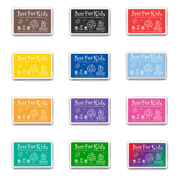 Just for Kids Get Them All Ink Pad Bundle, Pack of 12