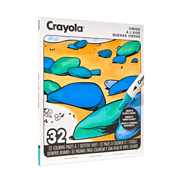 32-Page Adult Coloring Book, Vibing
