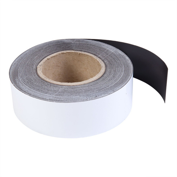 Dry Erase Magnetic Tape Roll, White, 2 Inch x 50 Feet